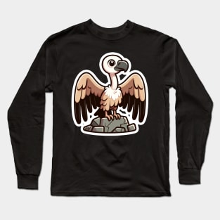 Kawaii Eagle Splash of Forest Frolics and Underwater Whimsy! Long Sleeve T-Shirt